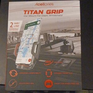 NWT Titan Grip 2 Way Use Swivel Head Car Mount - Black